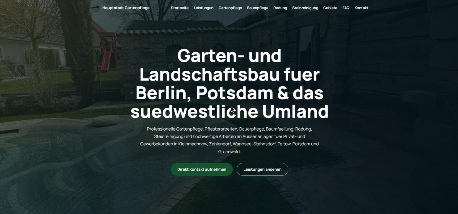 Startseite von Hauptstadt Gartenpflege